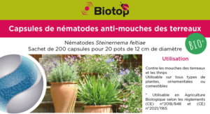 CAPSULES DE NÉMATODES ANTI MOUCHE DU TERREAU