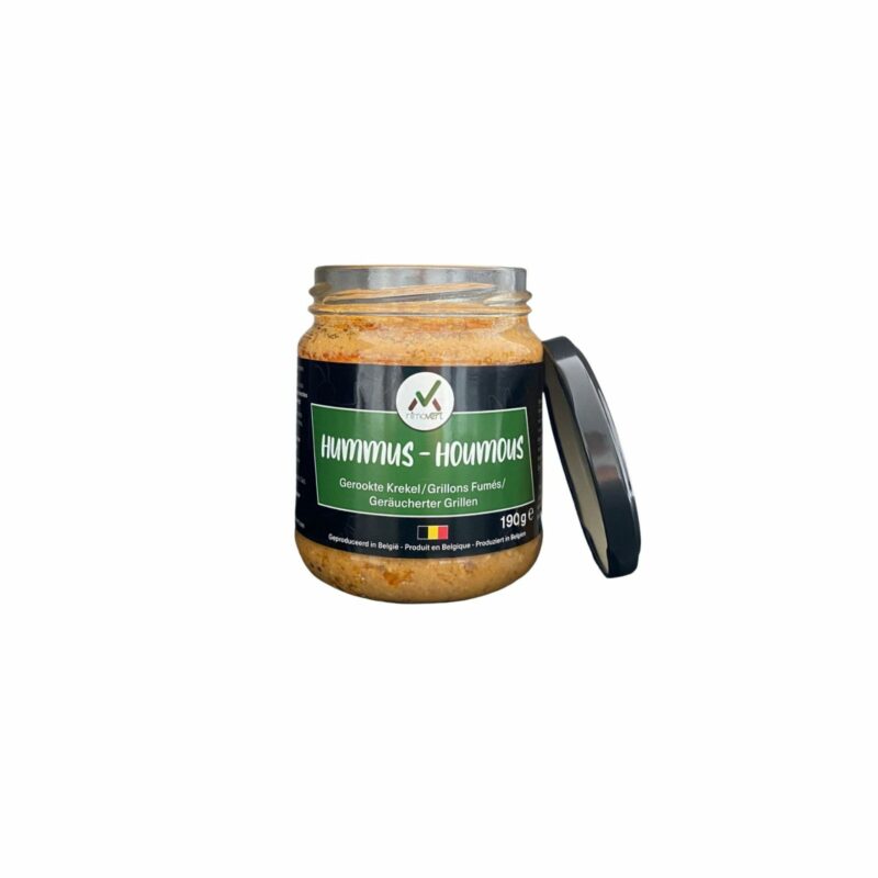 Houmous gourmand aux grillons fumés